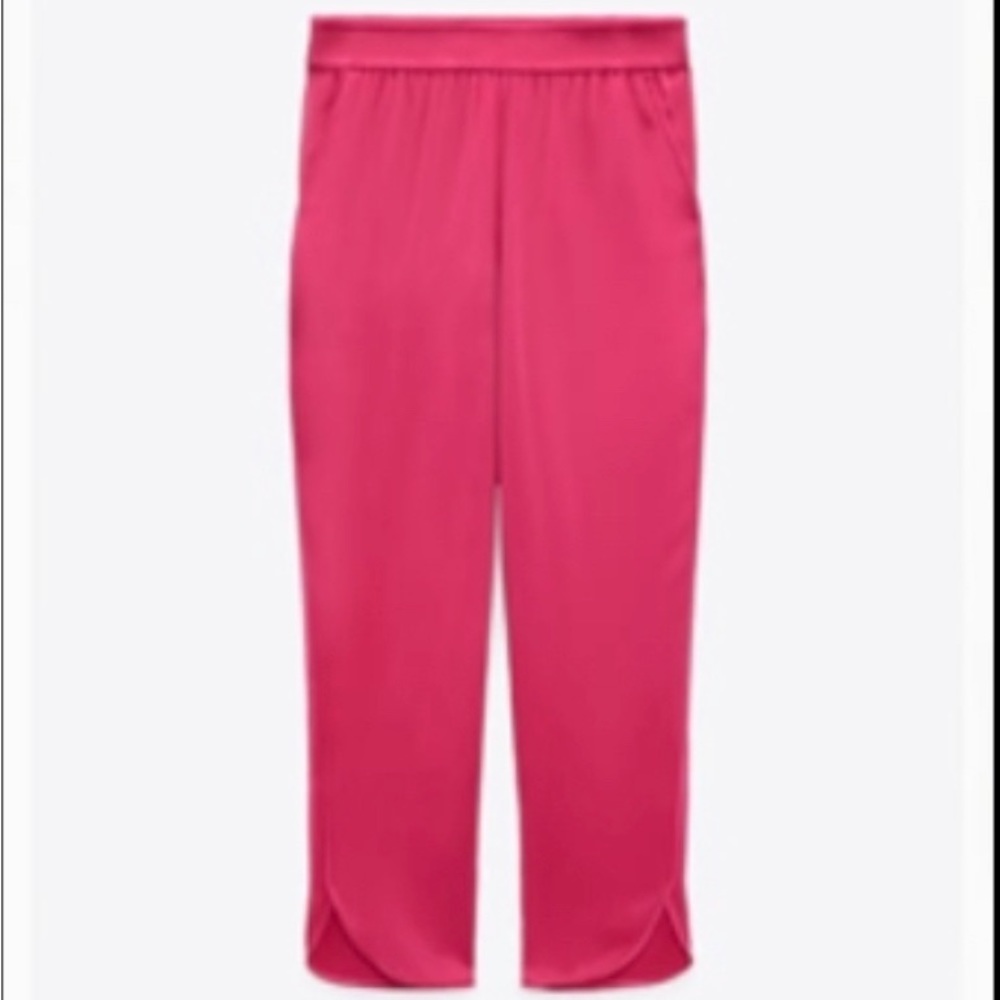 Zara satin effect pants